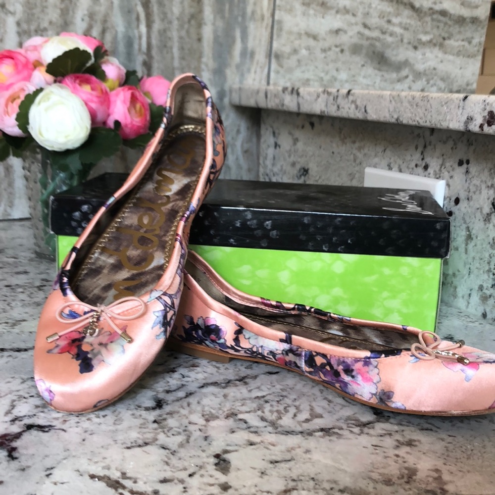 Sam Edelman floral ballet flats